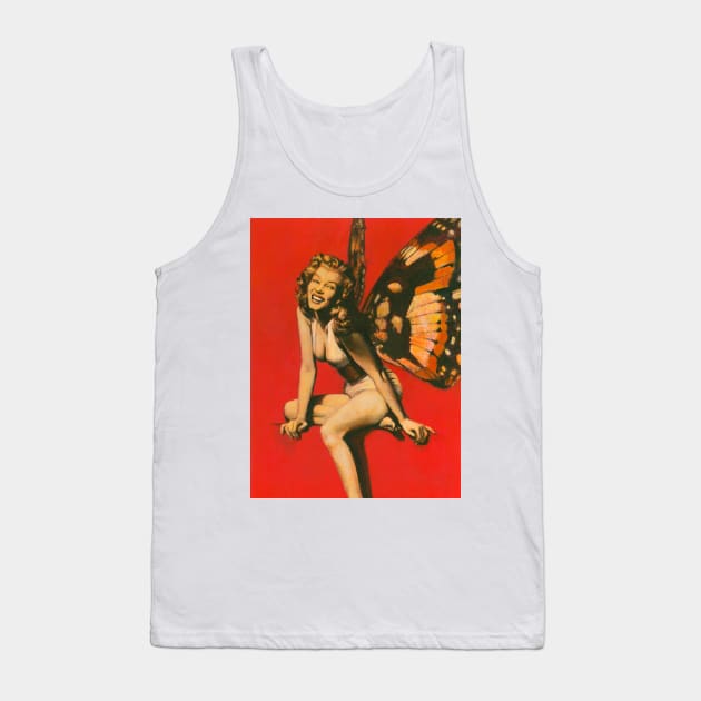 Vintage Fairy Pin-up Tank Top by mictomart